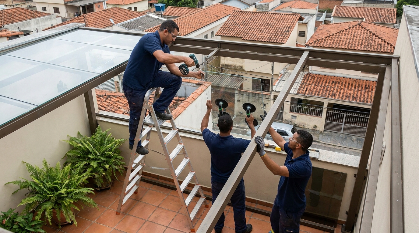 Cobertura de Vidro em Taboão da Serra‑SP